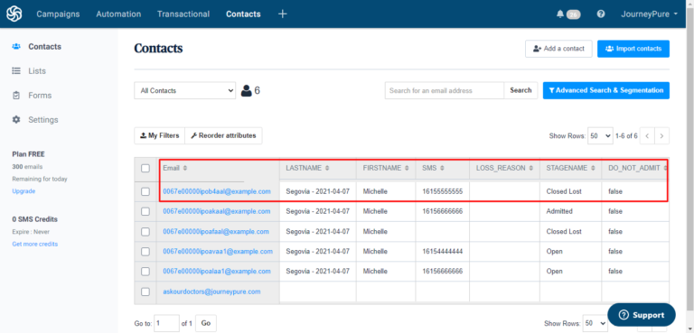 Salesforce Integration with SendinBlue