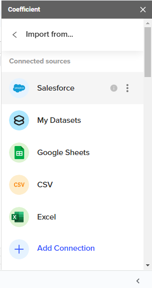 select the Salesforce platform