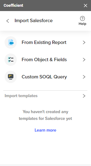 select the From Object & Fields option