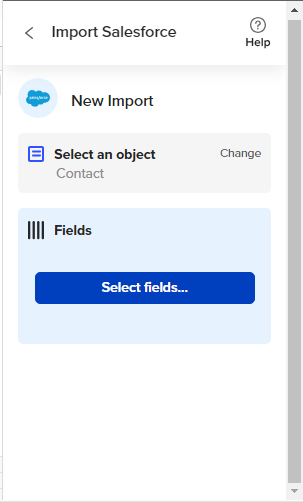 click on the Select Fields button