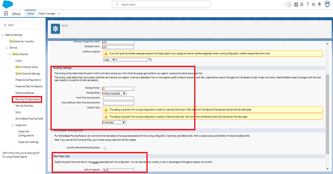 search for 'Routing Configuration