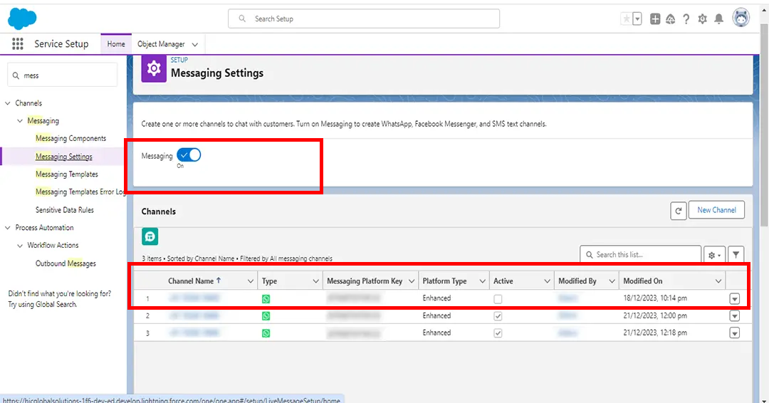 you can successfully create a WhatsApp Channel in your Salesforce org