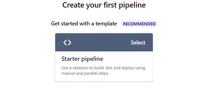 Create your first pipeline