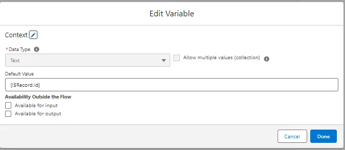 type variable give API name