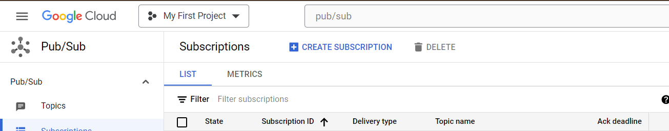 Create Subscription